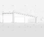 cross-section of the stable