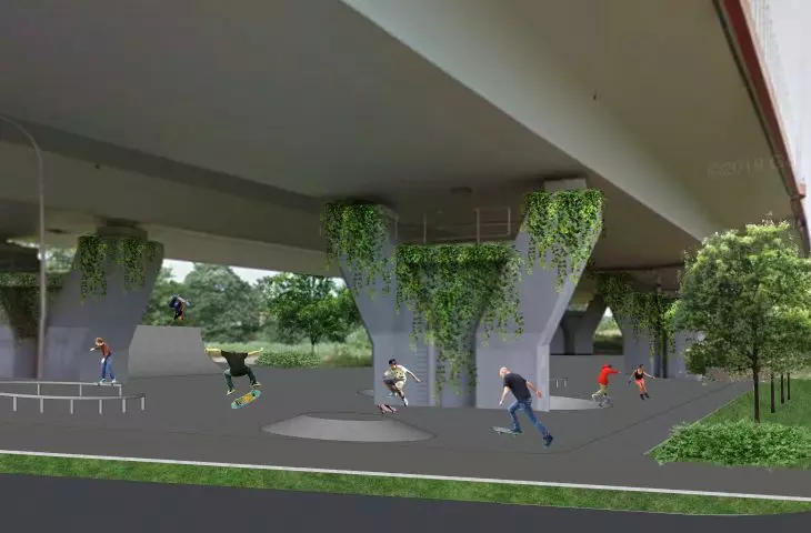 An important element was the introduction of greenery