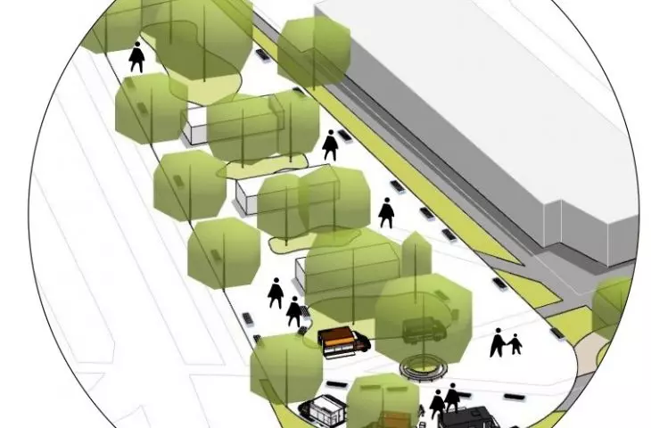 Projekt „Zielono Rajza”, przestrzeń publiczna