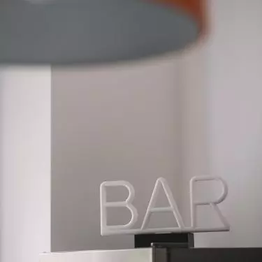 A designer addition in the kitchen