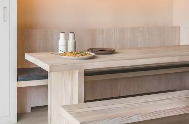Wooden flooring in the kitchen