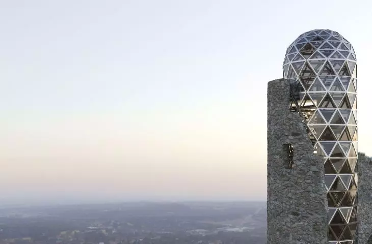 Concept for modernization of Janowiec Castle, tower