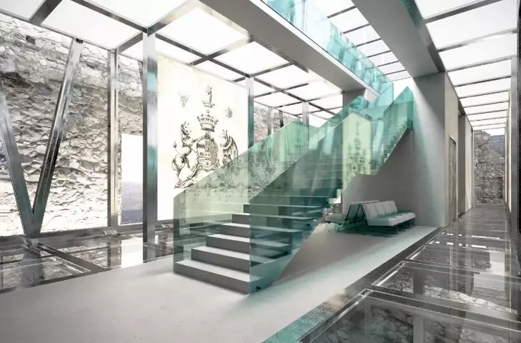 Concept for modernization of Janowiec Castle, interior