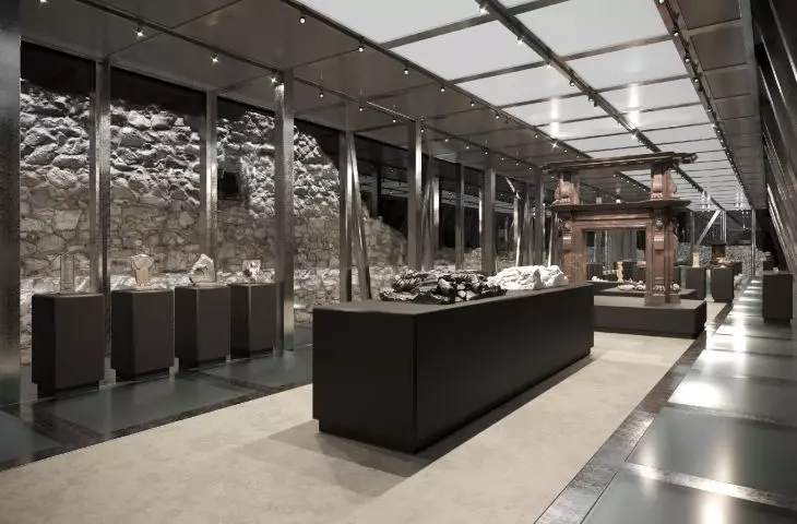 Concept for modernization of Janowiec Castle, museum of ruins