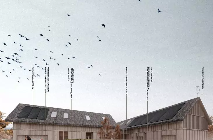 Projekt domu z pracownią ceramiki artystycznej