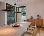Boho style home interiors, dining room