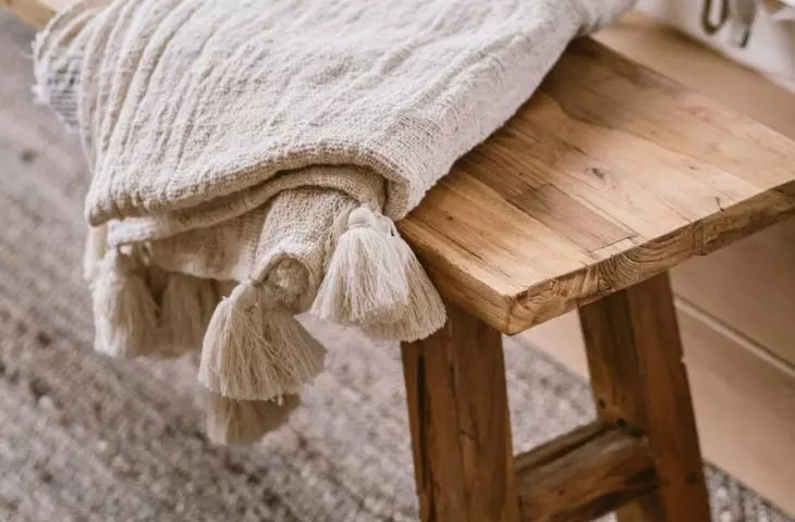 Bench in the bed legs