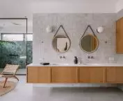 Boho style bathroom