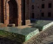 Exposition of the relics of Mieszko I's palatium on Ostrów Tumski in Poznań
