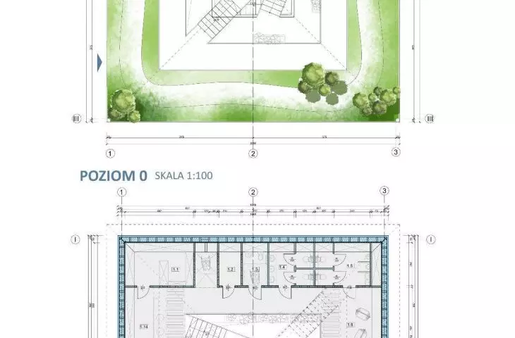 projections of the commercial module