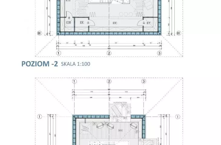 projections of the commercial module