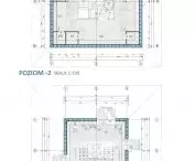 projections of the commercial module