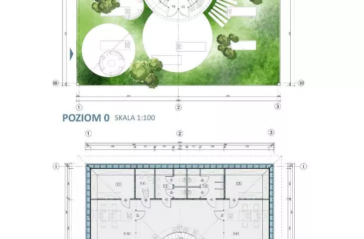projections of the office module