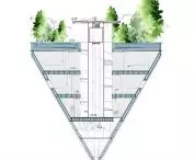 cross-section of the office module
