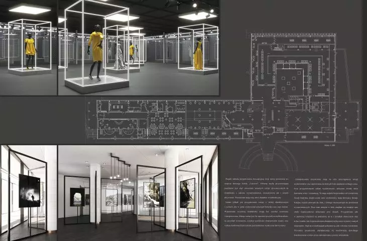 Projekt koncepcyjny przestrzeni dla sztuki i designu