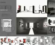 Space design for art, board