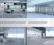 Projekt wnętrz stałej galerii designu, plansza