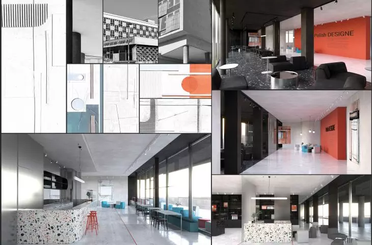 Projekt wnętrza hotelu Cracovia