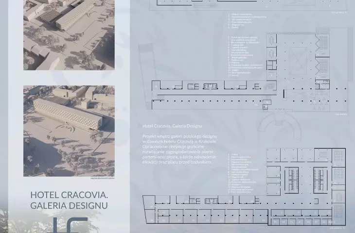 Hotel Cracovia. Galeria Designu, plansza