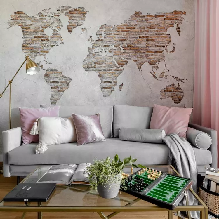 Wallpaper in the living room