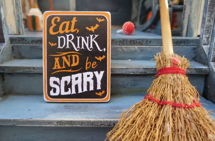 The witch motif will be perfect for Halloween decorations