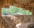 Xylem, pawilon projektu Francisa Kéré dla Tippet Rise Art Center, Montana, 2019