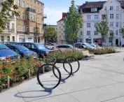 Lazarski Market in Poznań after reconstruction, September 2022.