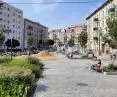 Lazarski Market in Poznań after reconstruction, September 2022.