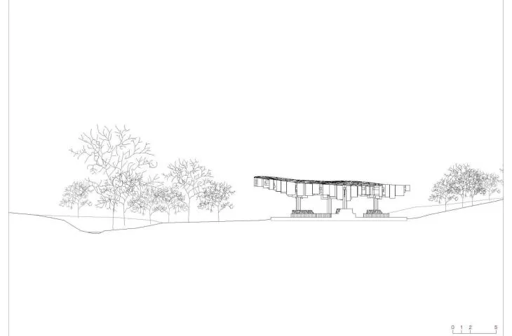 Xylem, pawilon projektu Francisa Kéré dla Tippet Rise Art Center, Montana, 2019