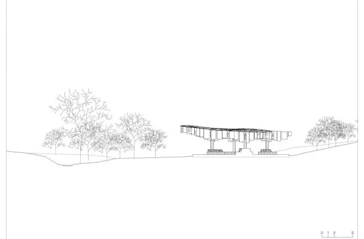 Xylem, pawilon projektu Francisa Kéré dla Tippet Rise Art Center, Montana, 2019