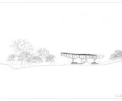 Xylem, pawilon projektu Francisa Kéré dla Tippet Rise Art Center, Montana, 2019
