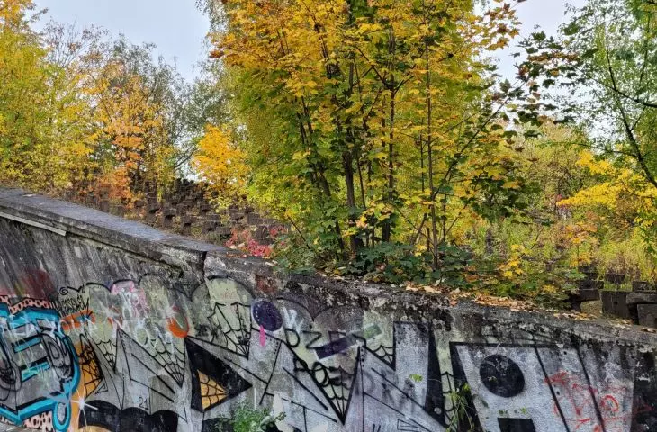 Former Szyc Stadium in Poznań, October 2022.