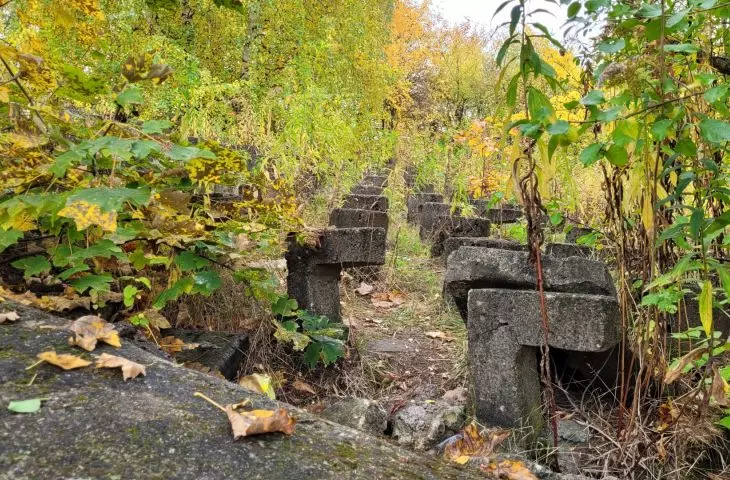 Former Szyc Stadium in Poznań, October 2022.