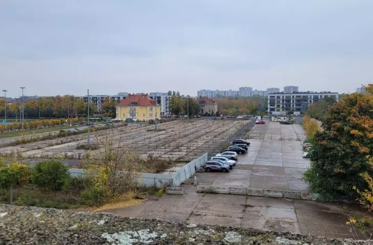 Former Szyc Stadium in Poznań, October 2022.