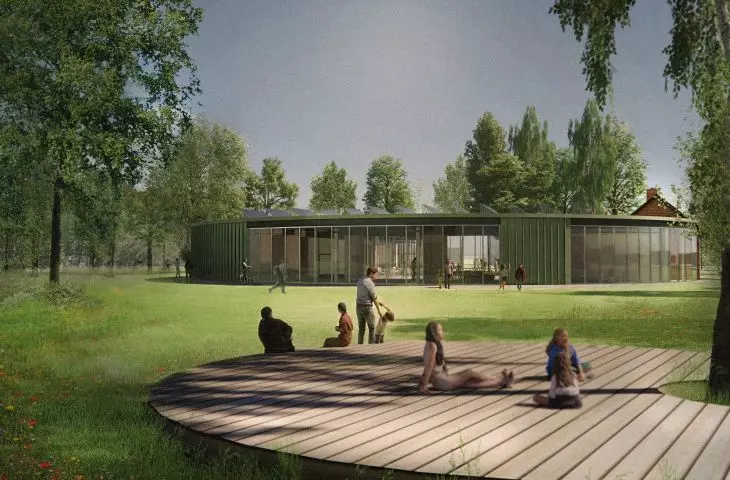 Cultural Forge project, view from the park