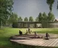 Cultural Forge project, view from the park