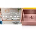 Kernau KSS U 61.1 1B SS COPPER steel sink