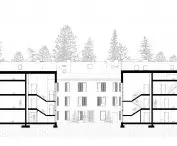 Aparthotel Porto Leba, cross-section A-A