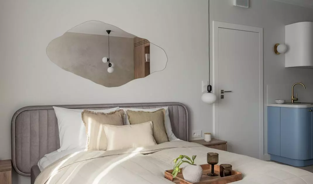 Bed in the living area