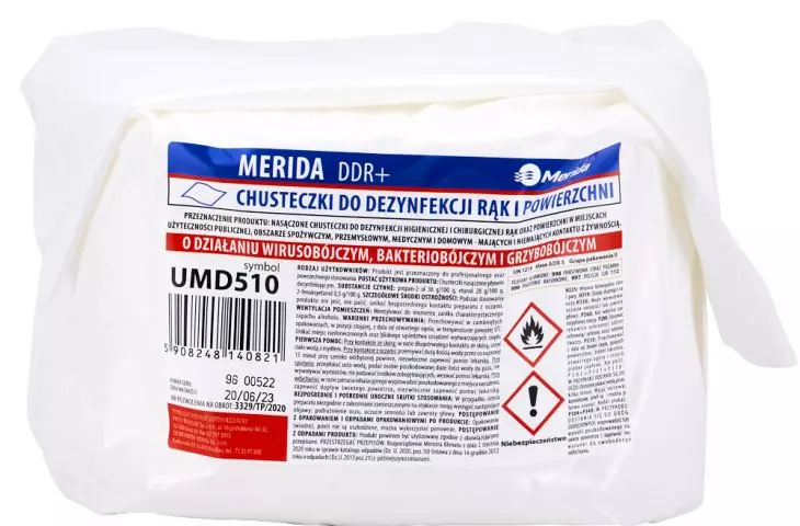 jednorazowe chusteczki dezynfekcyjne