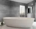 Luxum® oval freestanding bathtub made of GRP composite material