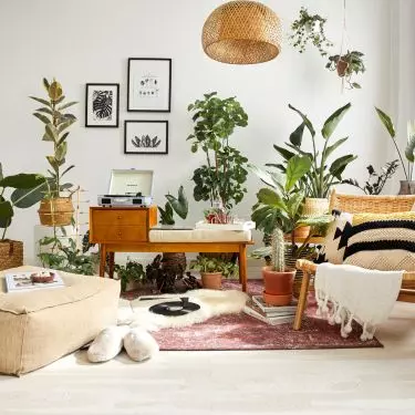 Natural fabrics are an integral part of boho style