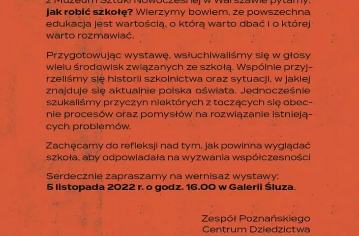 Invitation to the exhibition 