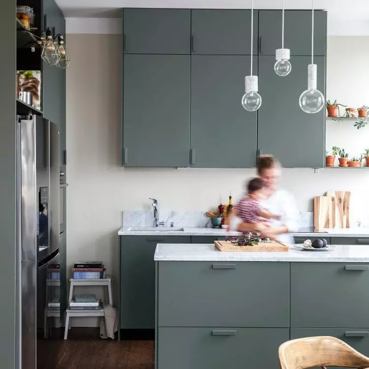 Repainting cabinet fronts will transform your kitchen