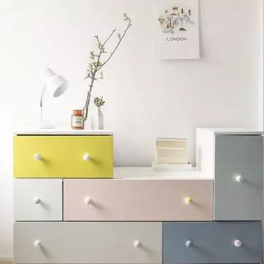 Colorful dresser