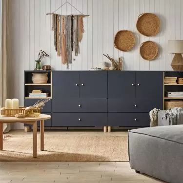 Two Creative dressers in indigo color