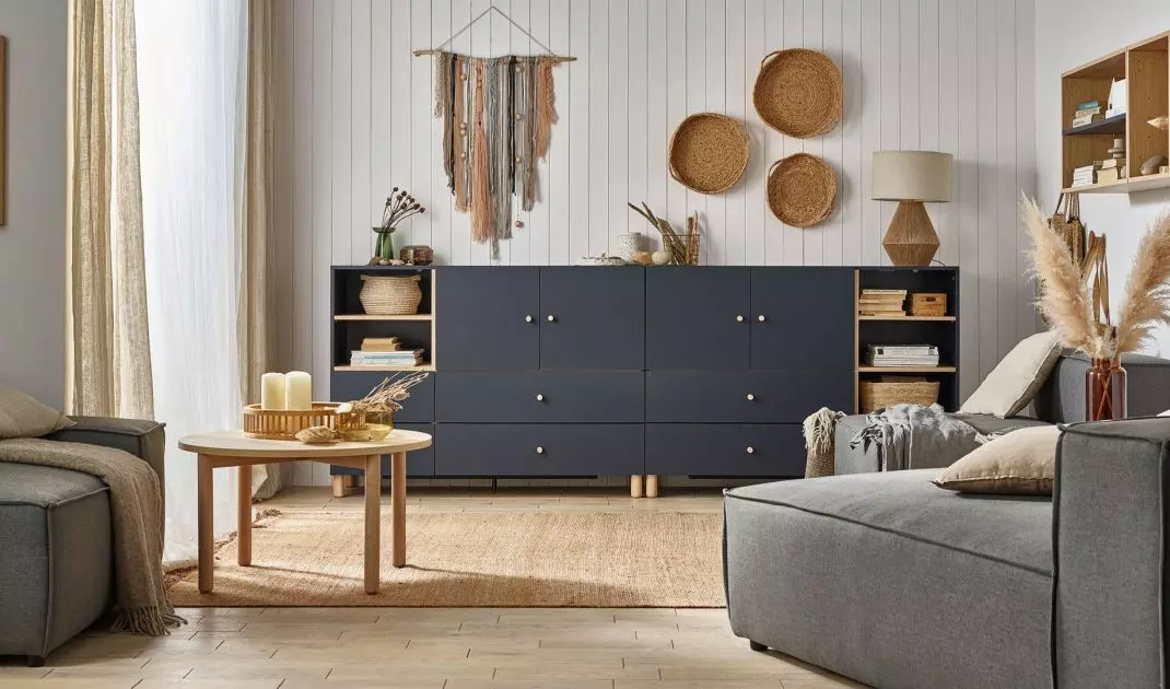 Two Creative dressers in indigo color