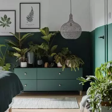 Green narrow RTV cabinet Creative