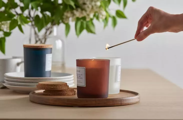 Reda, Blau and Grena candles