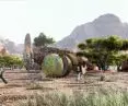 Mobile housing capsule project, adaptation in the desert
